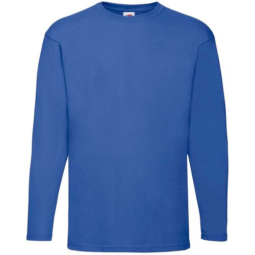 Fruit Of The Loom Blue Valueweight Men's Long Sleeve T-shirt Cene