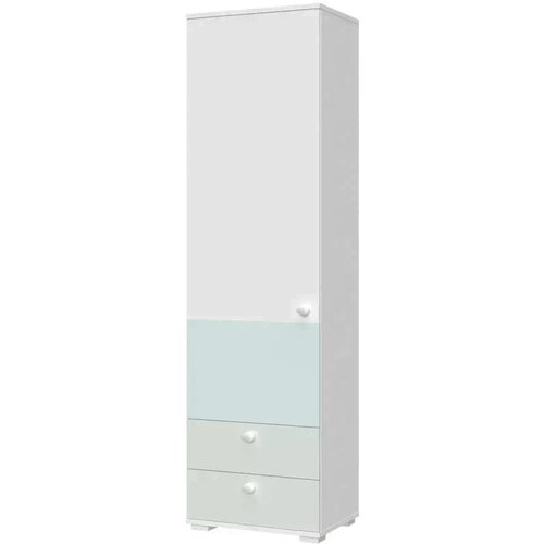 Jela VITRINA ARC G1 (VE� BARV)-Bela mat lak/Svetlo modra/Svetlo zelena Cene