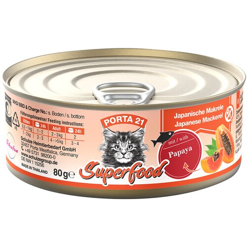 Porta Varčno pakiranje 21 Superfood 24 x 80 g - Skuša s papajo Cene