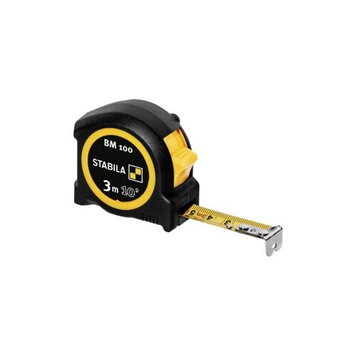 STABILA džepni metar BM 100, 3 m (10&amp;amp;#39,), skala cm/inča BM100cm+inch 19569 mjerna vrpca 3 m ABS Slike