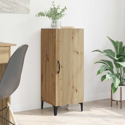 vidaXL Strani šal artisan hrast 34.5 x 34 x 90 cm Konstruiran les Cene