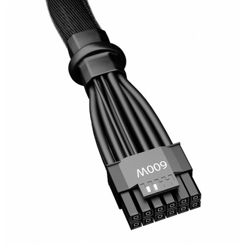 Be Quiet! 12VHPWR ADAPTER CABLE, 600W rated, Requires 2 12-pin PCIe-Connectors on PSU side, Replaces bulky standard adapter solution Cene