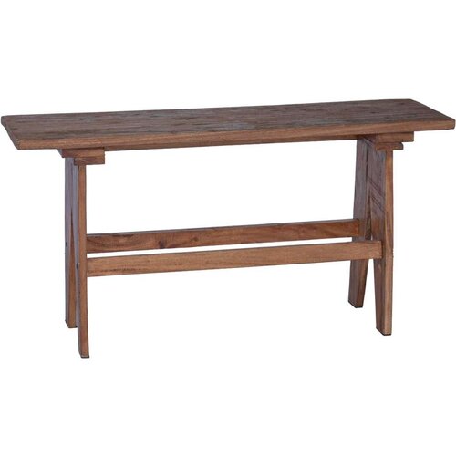  Klupa Prirodna 100 x 30 x 50 cm Čvrsto drvo iz reciklaže Slike