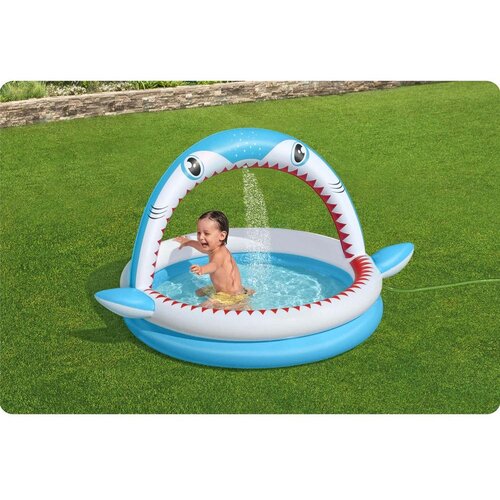 Bestway Bazen na napuhavanje s prskalicom 163 x 127 x 92 cm 53157 Slike