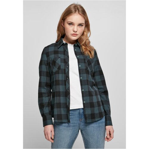 UC Ladies Ladies Turnup Checked Flanell Shirt jasper/black Cene