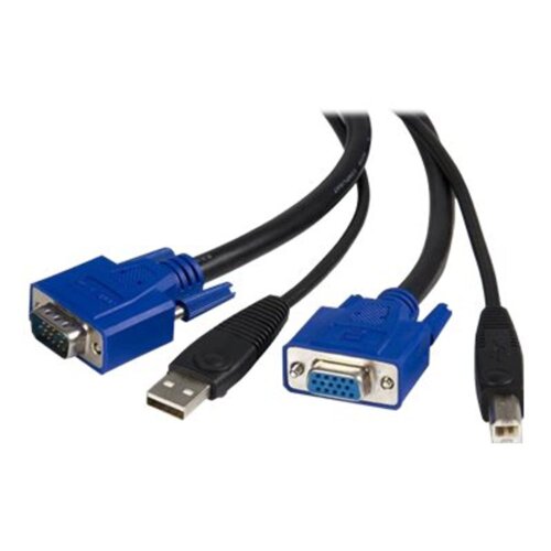 StarTech.com SVUSB2N1_6 KVM kabel Crno 1,8 m Cene