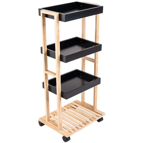 Estia ES01-13035 višenamenska polica sa točkićima bambus 40X30X88 Cene