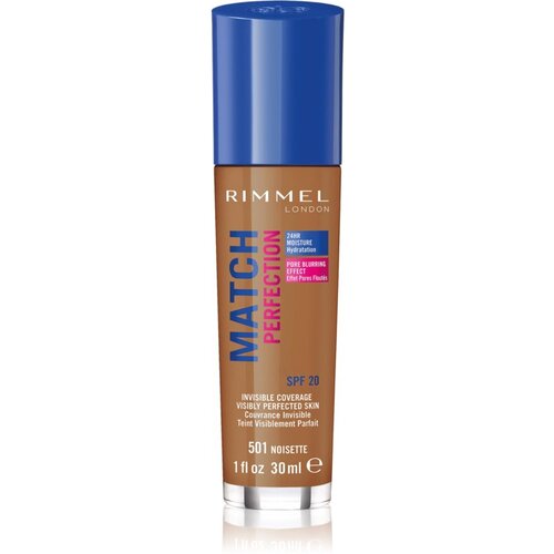 Rimmel London Match Perfection SPF15 tekoča podlaga z visoko prekrivnostjo 30 ml odtenek 506 Deep Noisette Slike