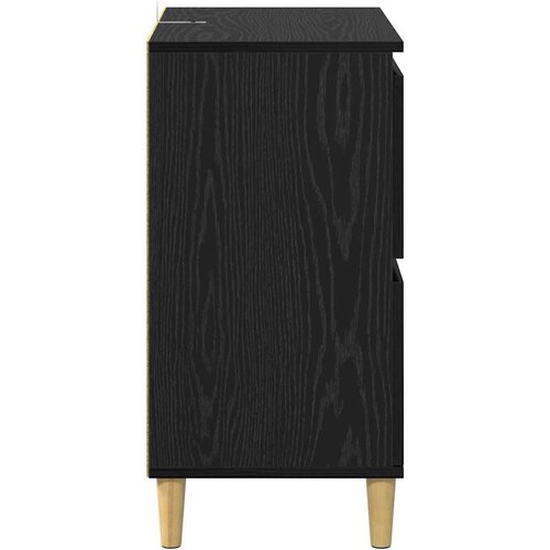  Kreveta Crni hrast 60 x 35 x 70 cm Konstruirano drvo Slike