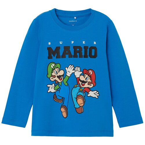Name it Majica &amp;#039;Jubber Mario&amp;#039; modra / me&amp;scaron;ane barve Slike