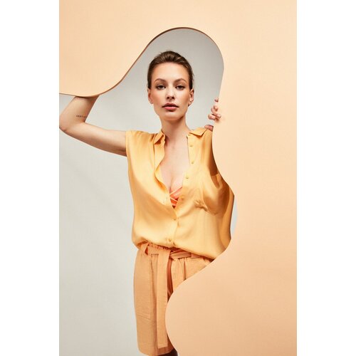 Marisse Women's Shirt L-Ko-4053 Peach Cene