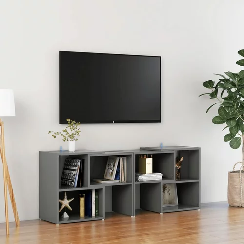 vidaXL TV omarica siva 104x30x52 cm iverna plošča, (20730154)