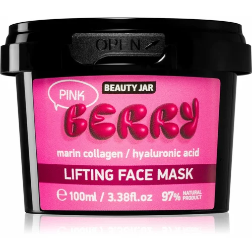 Beauty Jar Berry Pink učvršćujuća maska za lice 100 ml
