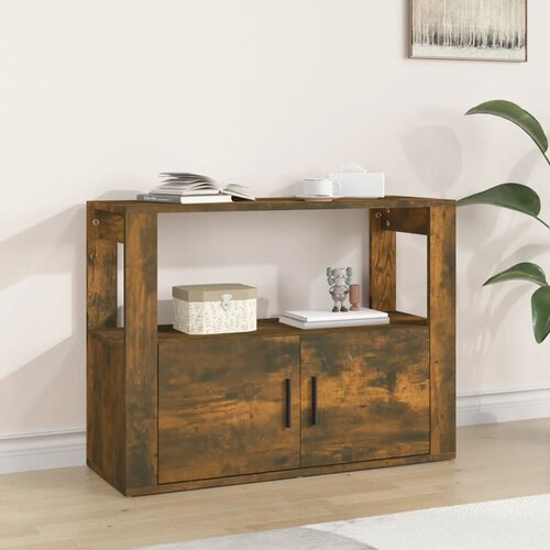  Komoda boja dimljenog hrasta 80x30x60 cm od konstruiranog drva Cijene