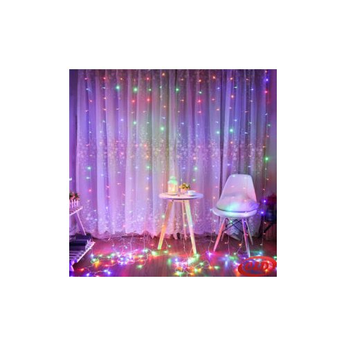 Lampice LED ledenice/zavjesa, 6 x 3 m, 700 LED Slike