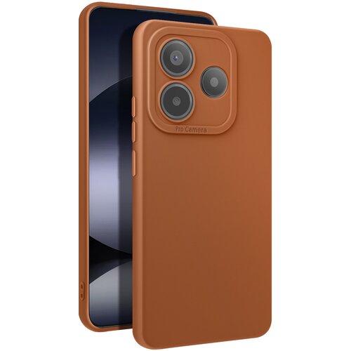 AVIZAR Ohišje za Xiaomi Redmi Note 14 5G Silicone Soft Camera Block Protected, Rjava, (5000013797) Cene