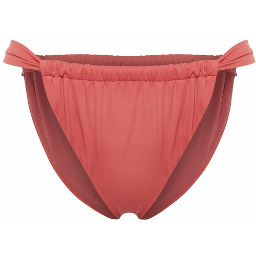 Trendyol Pale Pink Tunnel High Leg Bikini Bottom Cene