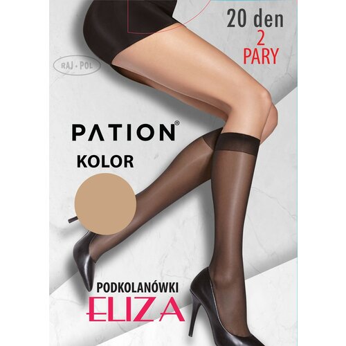 Raj-Pol Woman's Knee Socks Pation Eliza 20 DEN Daino Slike