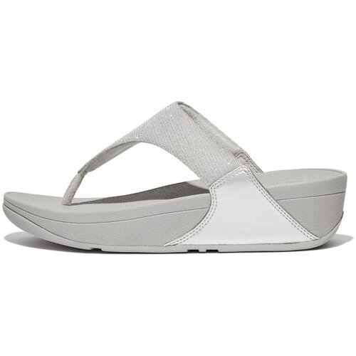 Fitflop LULU SHIMMERLUX TOE - POST SANDALS Srebrna Cijene