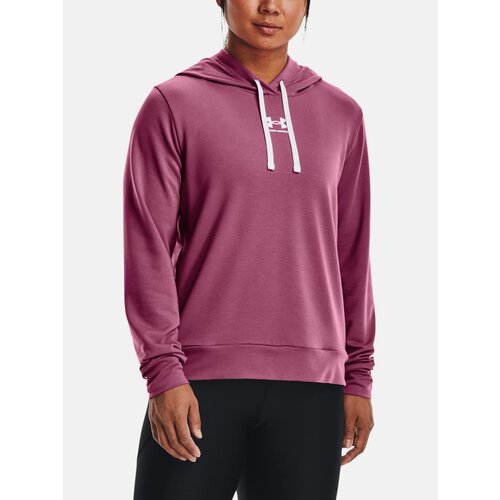 Under Armour Sweatshirt Rival Terry Hoodie-PNK - Women Slike