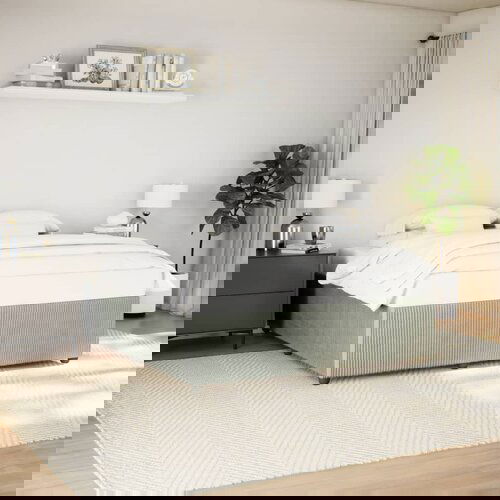 Furnova Posteljni okvir brez vzmetnice svetlo siv 180x200 cm žamet, (21934480) Cene