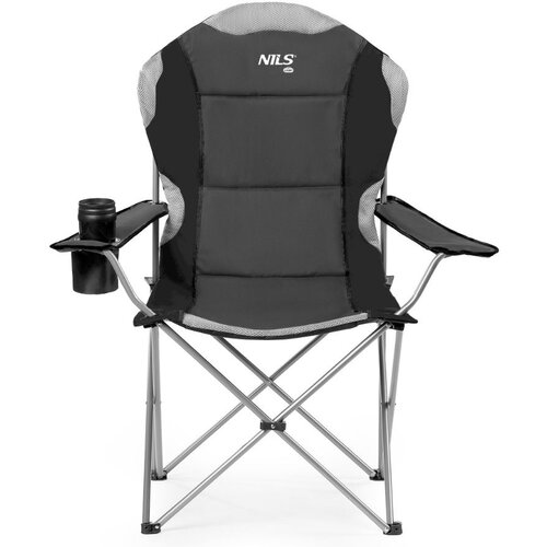 Nils Camp Kamping stolica črno siva Cene