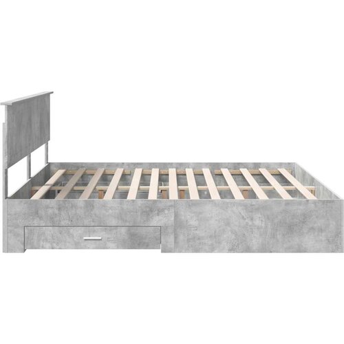  Okvir za krevet s uzglavljem Betonski sivi 200 x 200 cm Slike