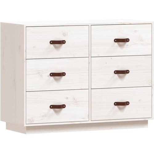 Maison Chic Komoda - Predalnik bela 100x40x75 cm trdna borovina, (21716155) Slike