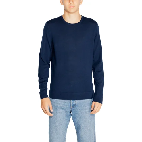 Calvin Klein Jeans Puloverji MERINO RWS CREW NECK K10K109474 Modra