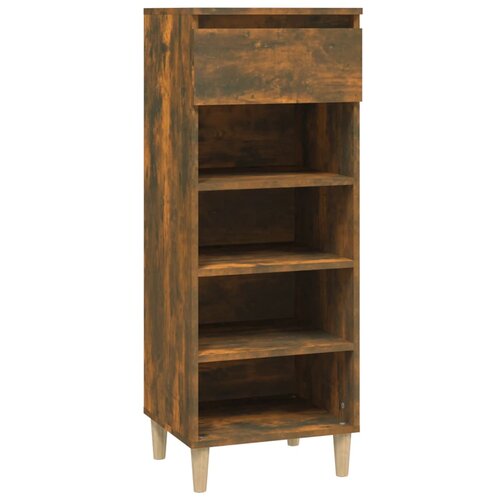 Maison Chic Omarica za obutev - Kopa za čevlje dimljeni hrast 40x36x105 cm inženirski les, (21776193) Slike