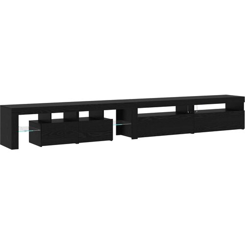  ormar 3 pcs Crni hrast 290 x 36,5 x 40 cm Konstruirano drvo Slike