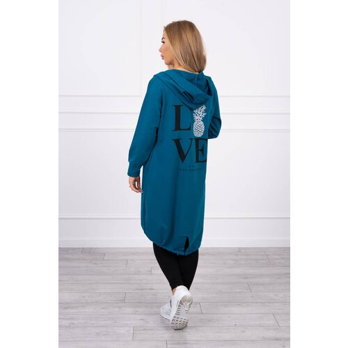 Kesi Cardigan with navy print Slike