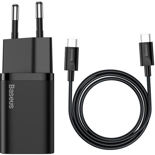 Baseus Super brzi punjač 25W sa USB-C kablom 1m crni Cijene