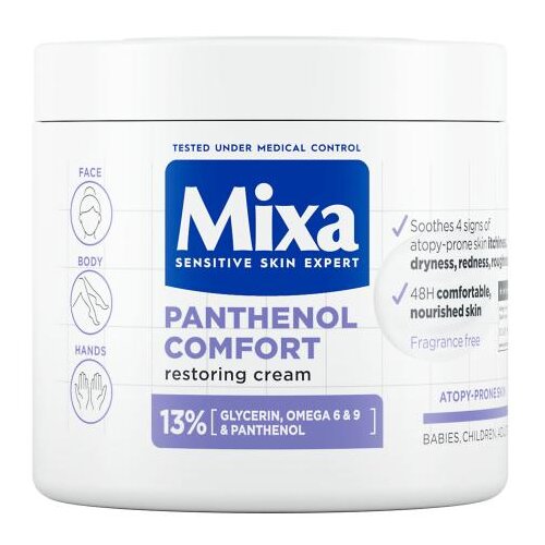 Mixa Panthenol Comfort Restoring Cream krema za telo 400 ml unisex Slike