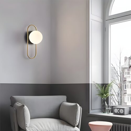 Toolight Zidna Svjetiljka APP1756-1W Brush Gold White Slike