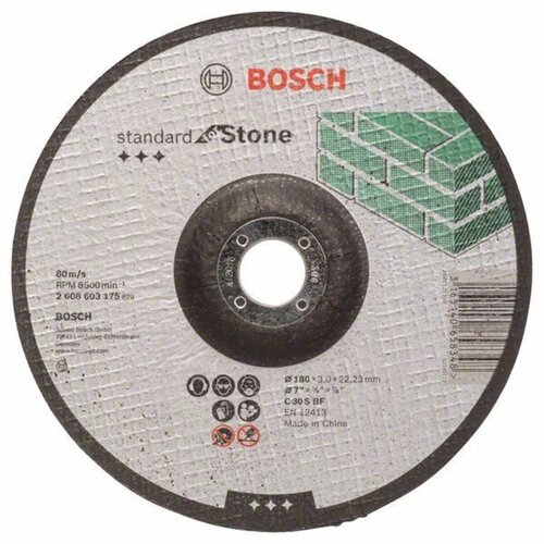 Bosch Rezne ploče Standard for Stone s udubljenim sredi&scaron;tem prečnika 22,23 mm, za velike ugaone brusilice 2608603175 Cene