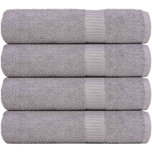 vidaXL Brisače za tuširanje 4 kos siva 70x140 cm 360 g/m² 100% bombaž Cene