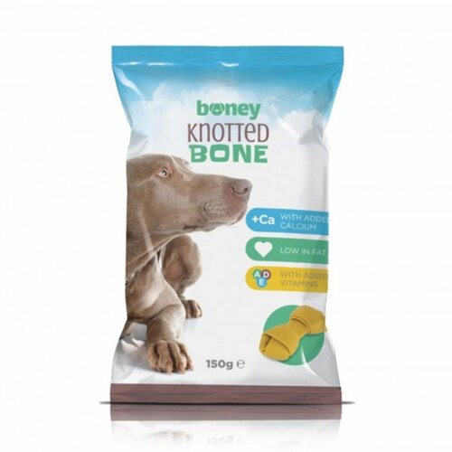 Dorty Poslastica Boney Knotted Bone, Govedina, 150g, 3 komada Slike