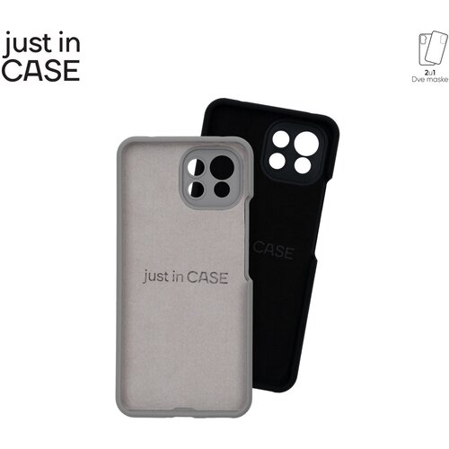 Just In Case 2u1 extra case mix plus paket crni za Mi11 lite 5G Slike