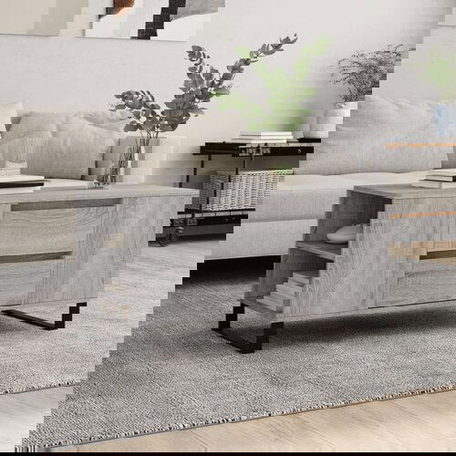 vidaXL Klubska mizica siva sonoma 102x44,5x50 cm inženirski les Cene