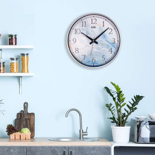 Wallity Zidni sat Urla, 38x38 cm, srebrne boje Cijene