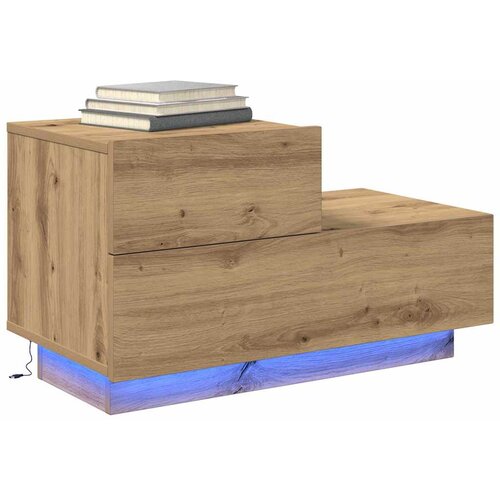  Noćni ormar s ladicama Umjetnički hrast 70 x 36 x 40,5 cm Slike