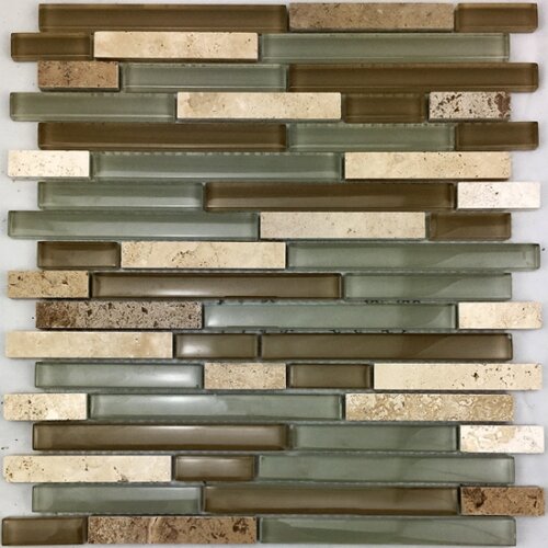Staklo travertin mozaik pravougaoni 300x300x8mm Slike