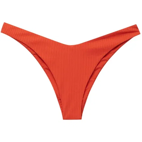 Pull&Bear Bikini hlačke oranžno rdeča