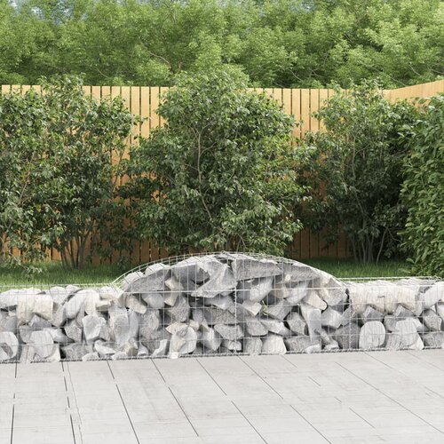 vidaXL obokane gabion košare 8 kosa 300x50x40/60 cm pocinkano železo Cene