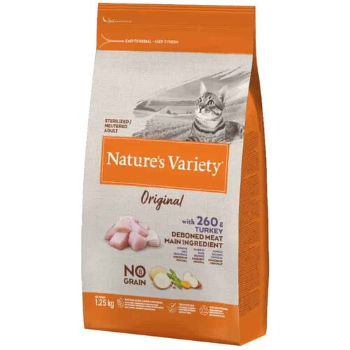 Nature&amp;rsquo;s Variety Hrana za sterilisane mačke Sterilised Original gain Free, Ćuretina Slike