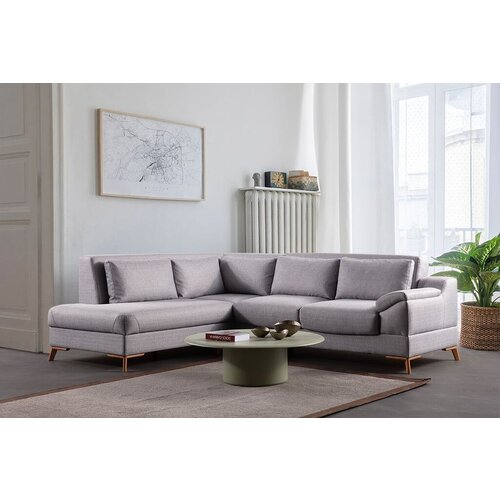 Atelier Del Sofa ugaona garnitura na razvlačenje aqua, 225x275x100 cm, siva Cene