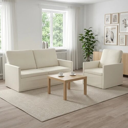  Set sofe 2 pcs Krem Kordura tekstil - Krem Jednostruka + Dvostruka (140 cm) Cene