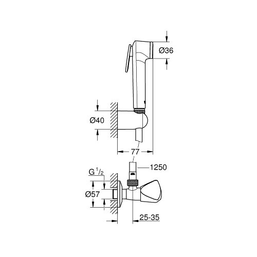 Grohe tu&amp;scaron; set TEMPESTA-F Trigger Spray 30 (27514001) Slike