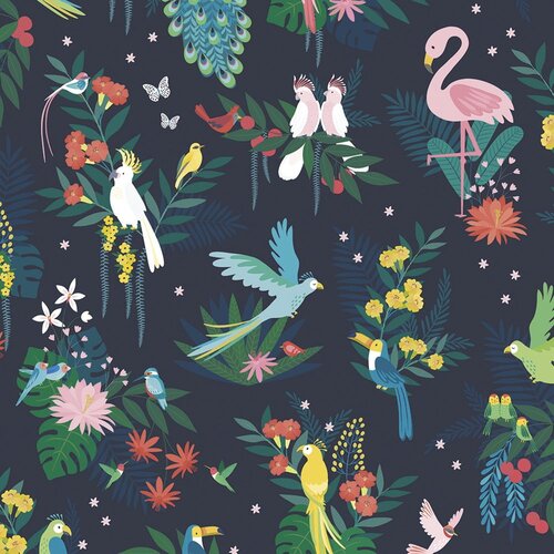 Lilipinso Dječja tapeta 10 m x 50 cm Birds Carnival &amp;ndash; Slike